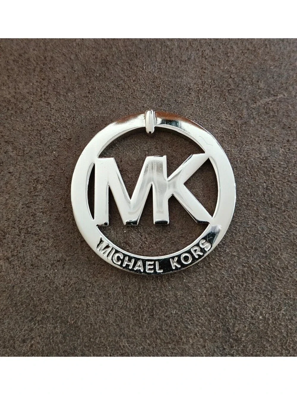 Michael Kors MK Logo Silver Tone Charm